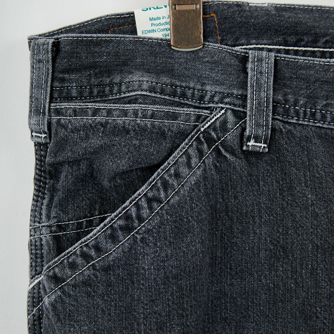 SKEWed [スキュー] ダンガリーパンツ [HS111] 183 BLK ST