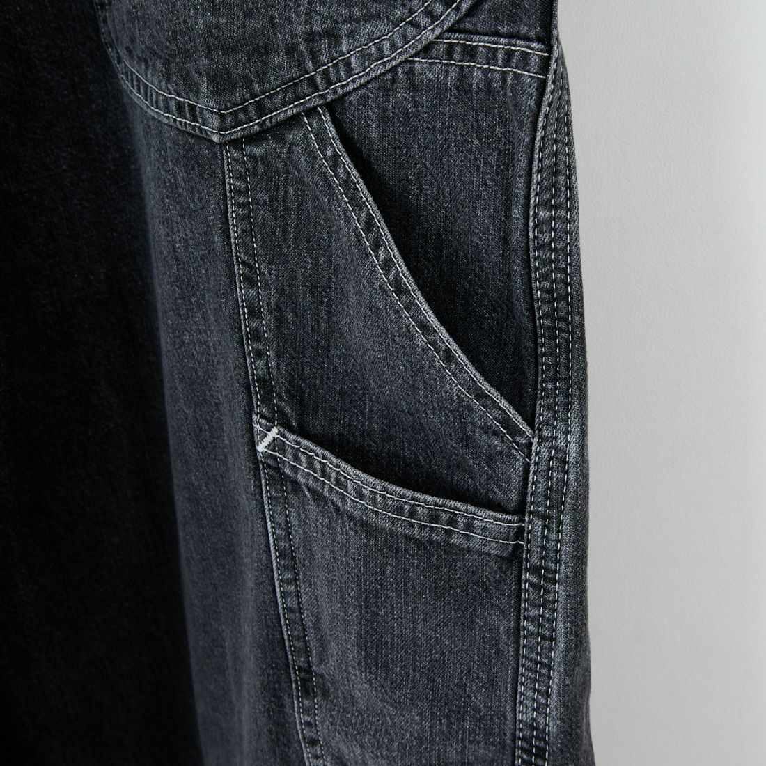 SKEWed [スキュー] ダンガリーパンツ [HS111] 183 BLK ST