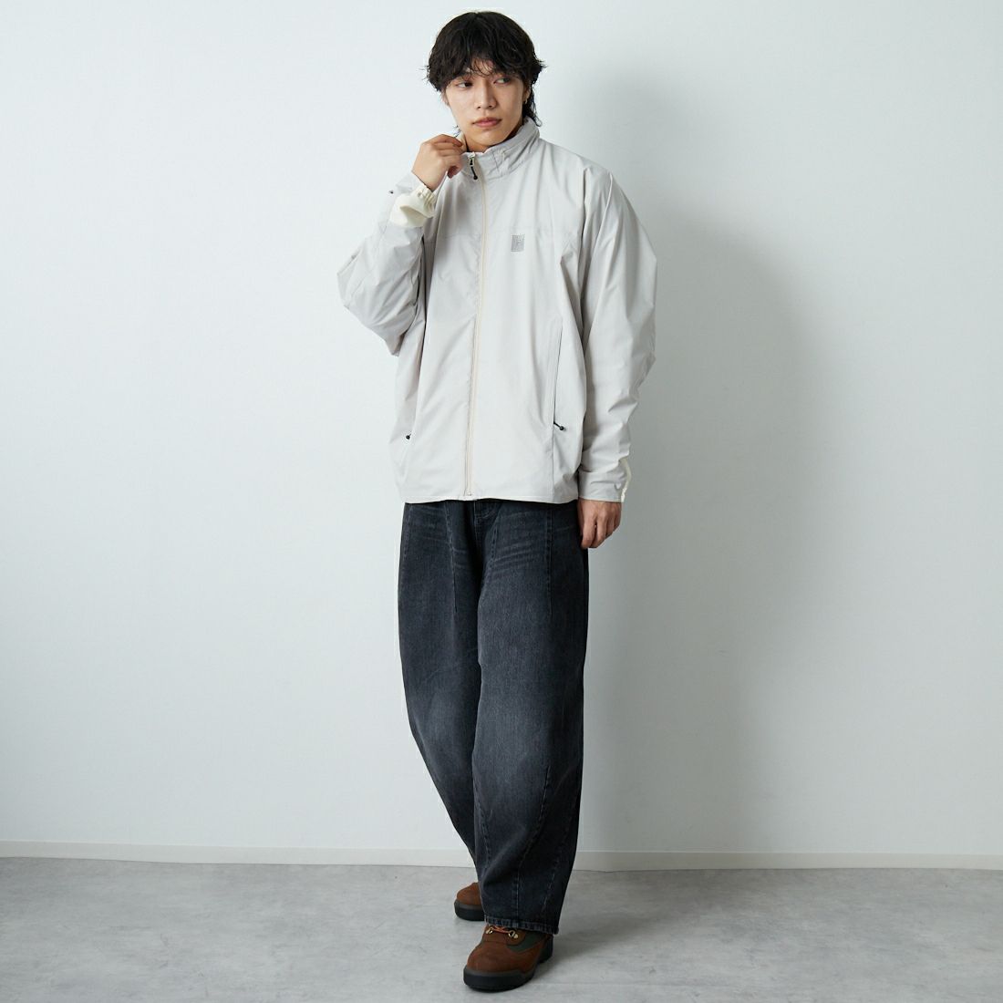 Needles [ニードルズ] ウィンドドルマンジャケット [RW378] A IVORY &&モデル身長：179cm 着用サイズ：M&&