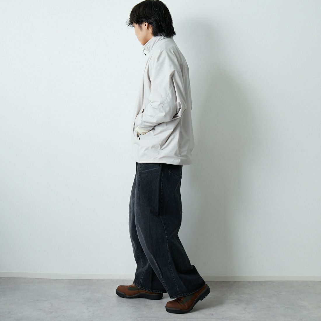 Needles [ニードルズ] ウィンドドルマンジャケット [RW378] A IVORY &&モデル身長：179cm 着用サイズ：M&&