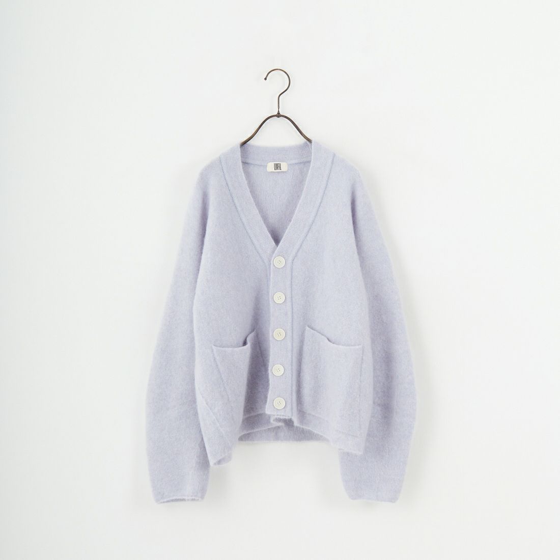 UNFIL [アンフィル] ストレッチ スーパーキッドモヘア カーディガン [WVFL-UW113] ICE BLUE