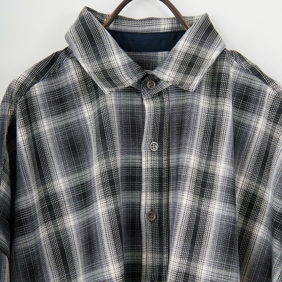 ANTGAUGE [アントゲージ] ドロップショルダー チェックシャツ [GB327] 24 ﾌﾞﾗｯｸ