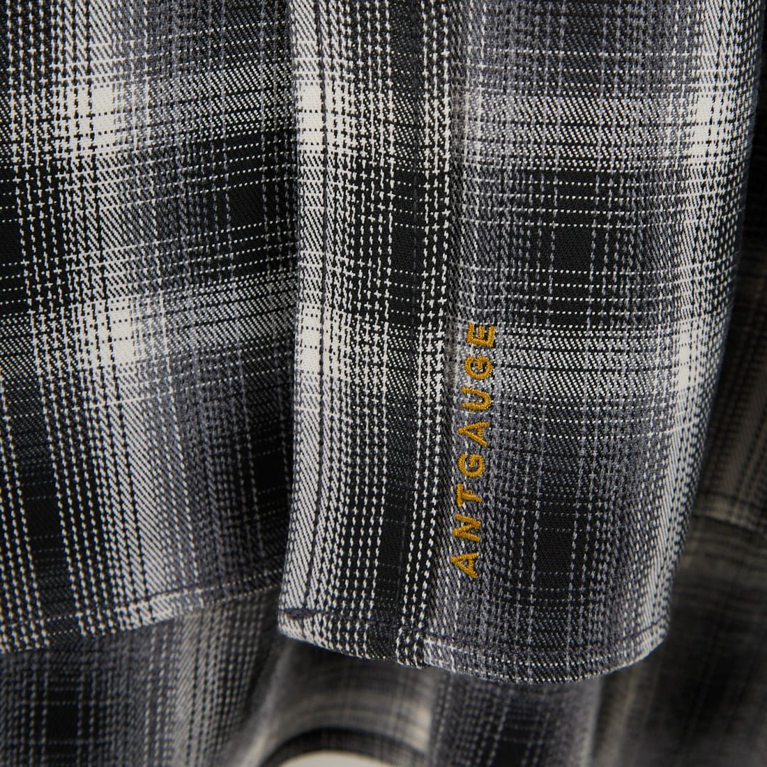 ANTGAUGE [アントゲージ] ドロップショルダー チェックシャツ [GB327] 24 ﾌﾞﾗｯｸ