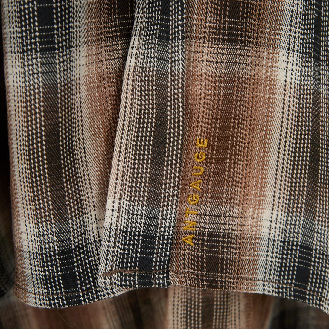 ANTGAUGE [アントゲージ] ドロップショルダー チェックシャツ [GB327] 21 ﾌﾞﾗｳﾝ