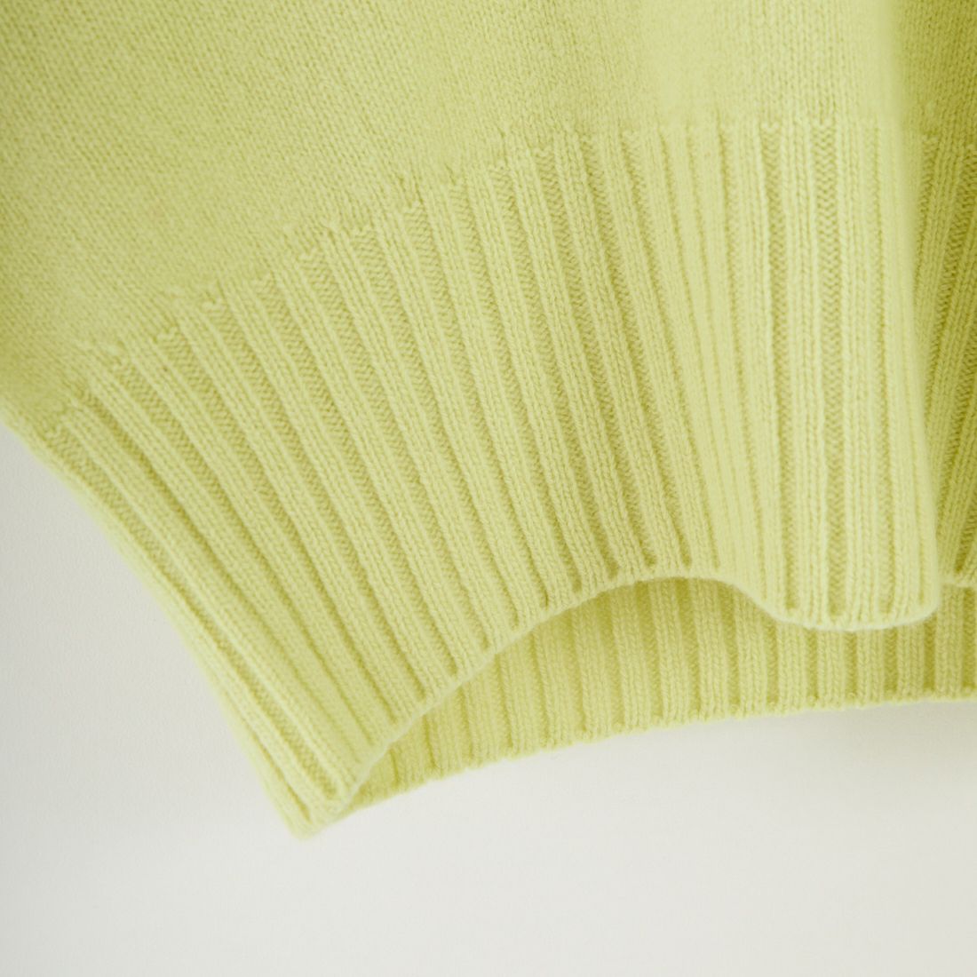 UNFIL [アンフィル] ファインラムウール クルーネック プルオーバー [WVFL-UW117] LIME YEL