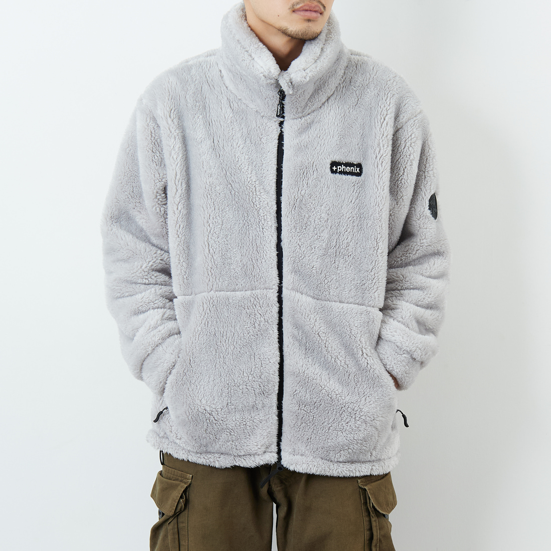 phenix [プラスフェニックス] 別注 ボア フリースジャケット [POO