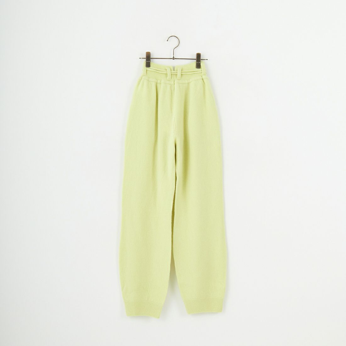 UNFIL [アンフィル] ファインラムウール ベルト付きパンツ [WVFL-UW119] LIME YEL