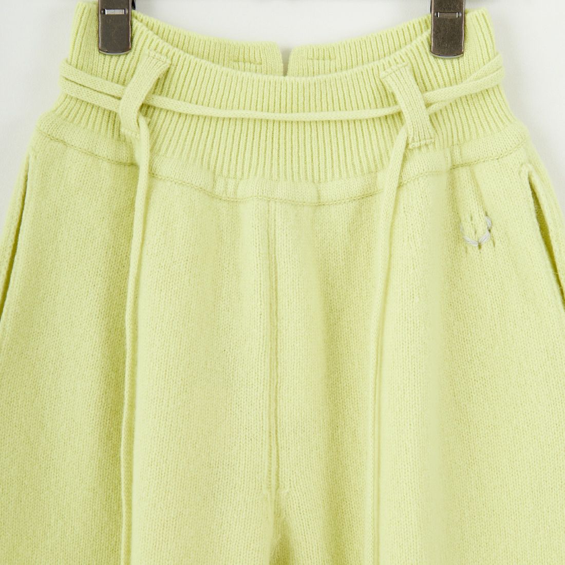 UNFIL [アンフィル] ファインラムウール ベルト付きパンツ [WVFL-UW119] LIME YEL