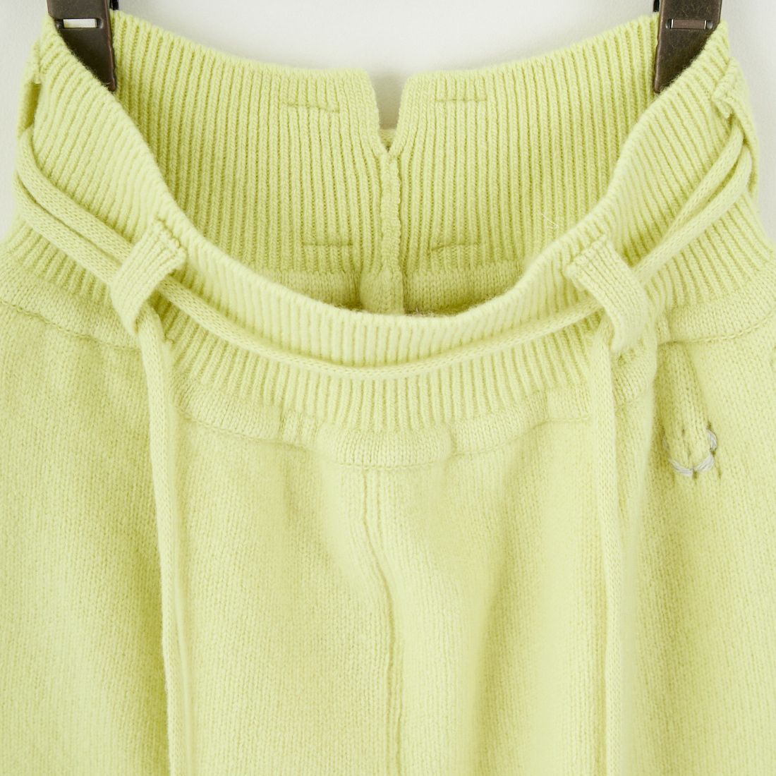 UNFIL [アンフィル] ファインラムウール ベルト付きパンツ [WVFL-UW119] LIME YEL