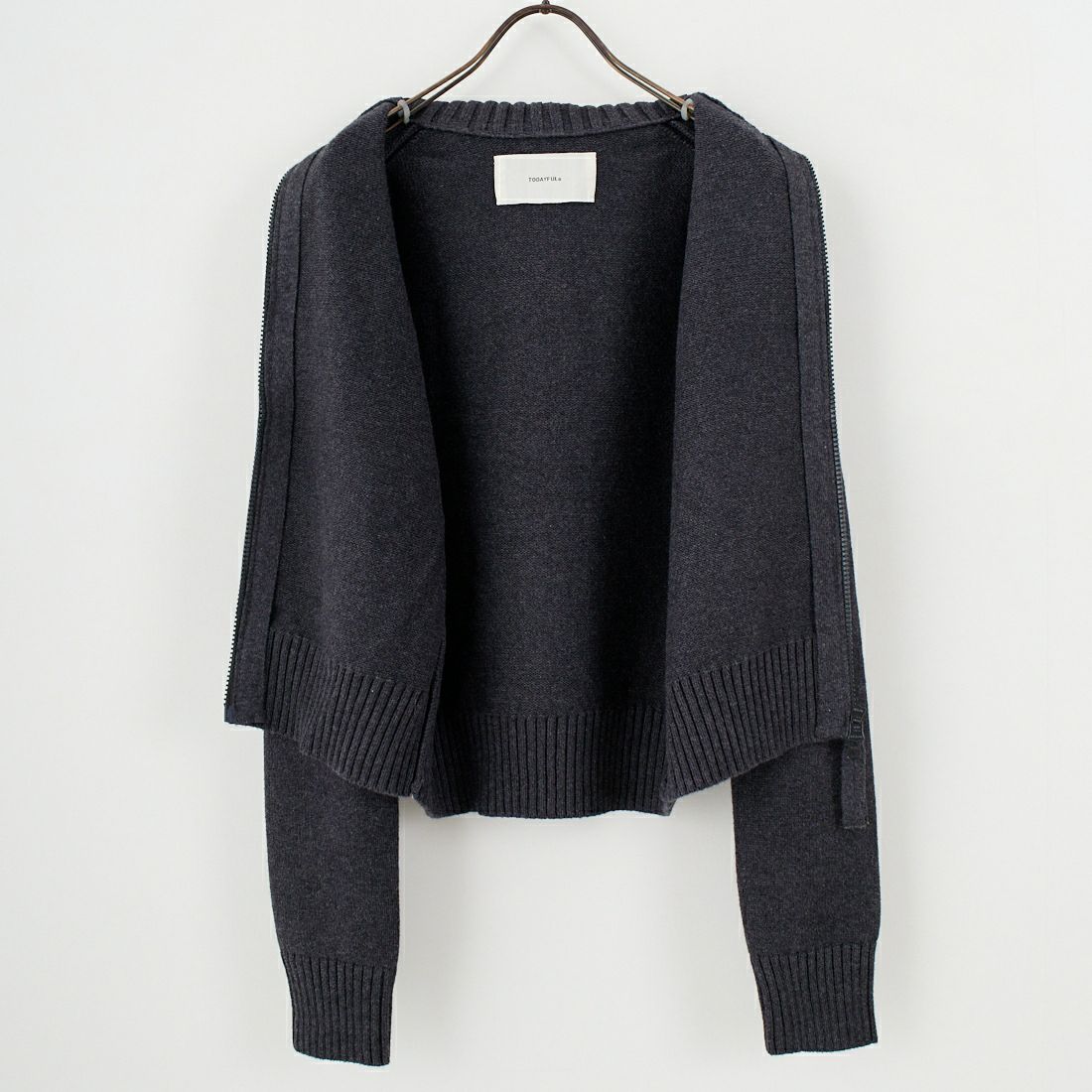 TODAYFUL [トゥデイフル] コンパクトジップニット [12520508] C.GRY