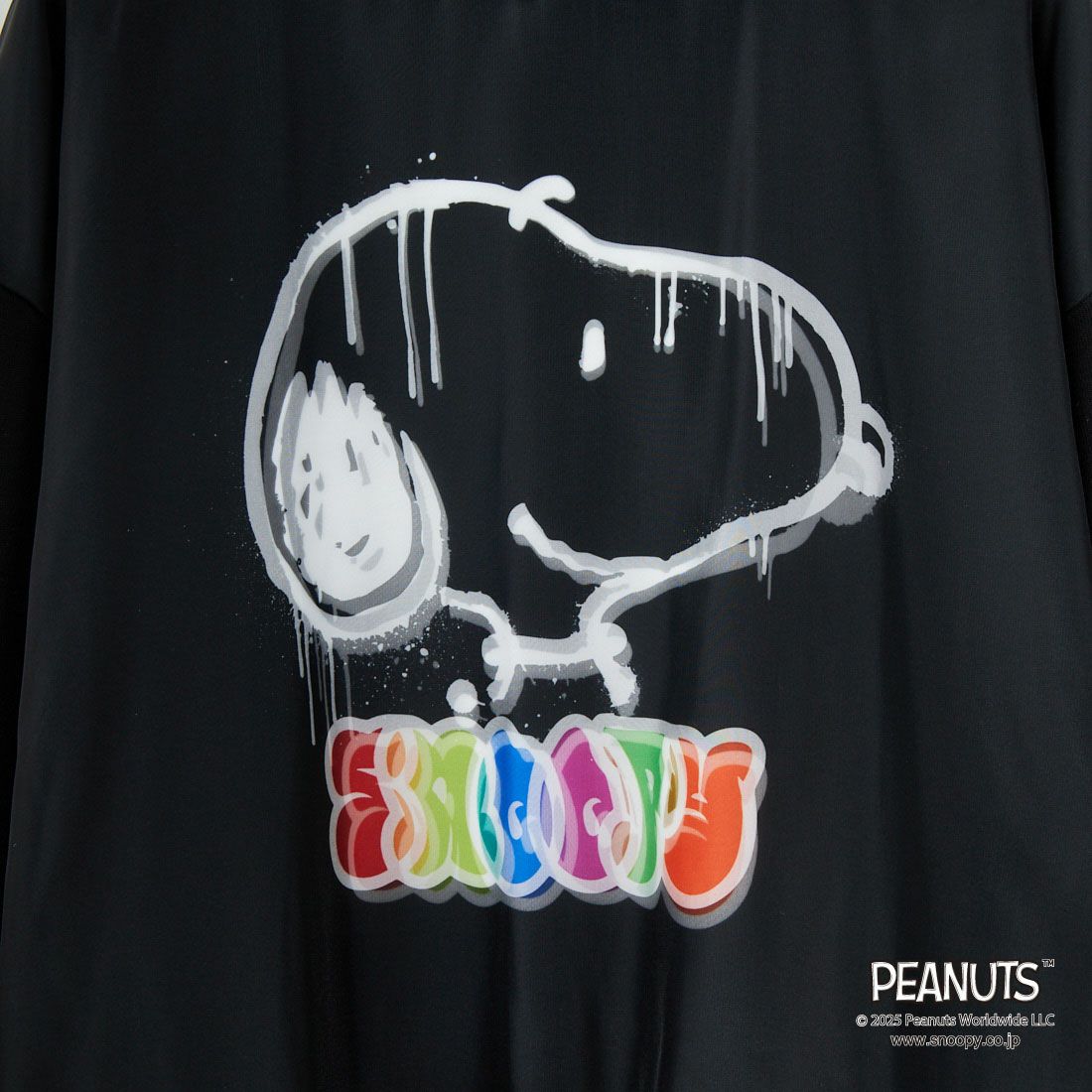 TRIPPY MIKIO ART [トリッピーミキオアート] SNOOPY スプレーアート フーディ [TR-057] BLACK