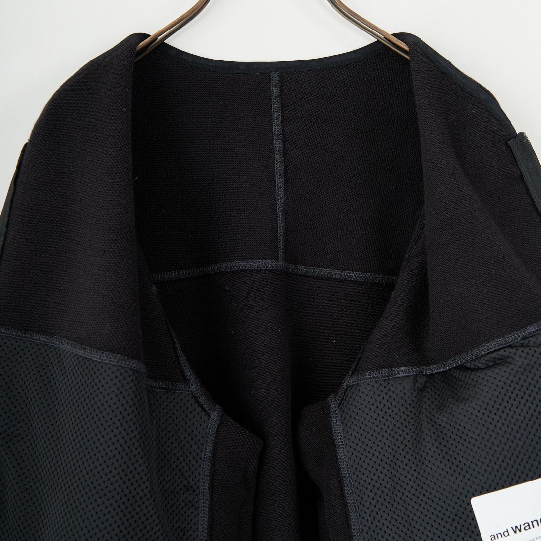 and wander [アンドワンダー] スウェットカーディガン [5745284081] BLACK