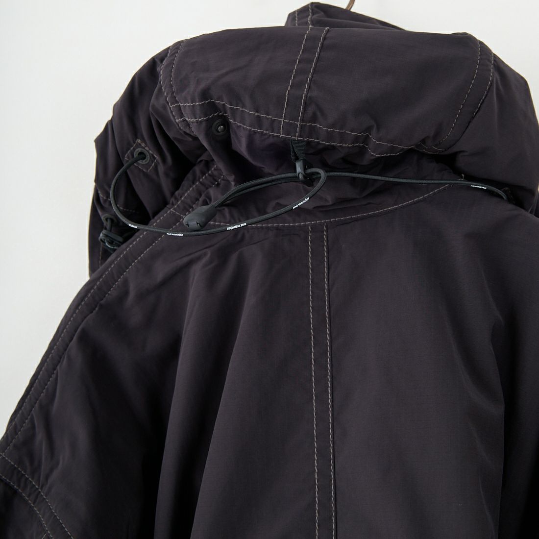 and wander [アンドワンダー] フィッシュテールコート OCTA [5745281051] BLACK