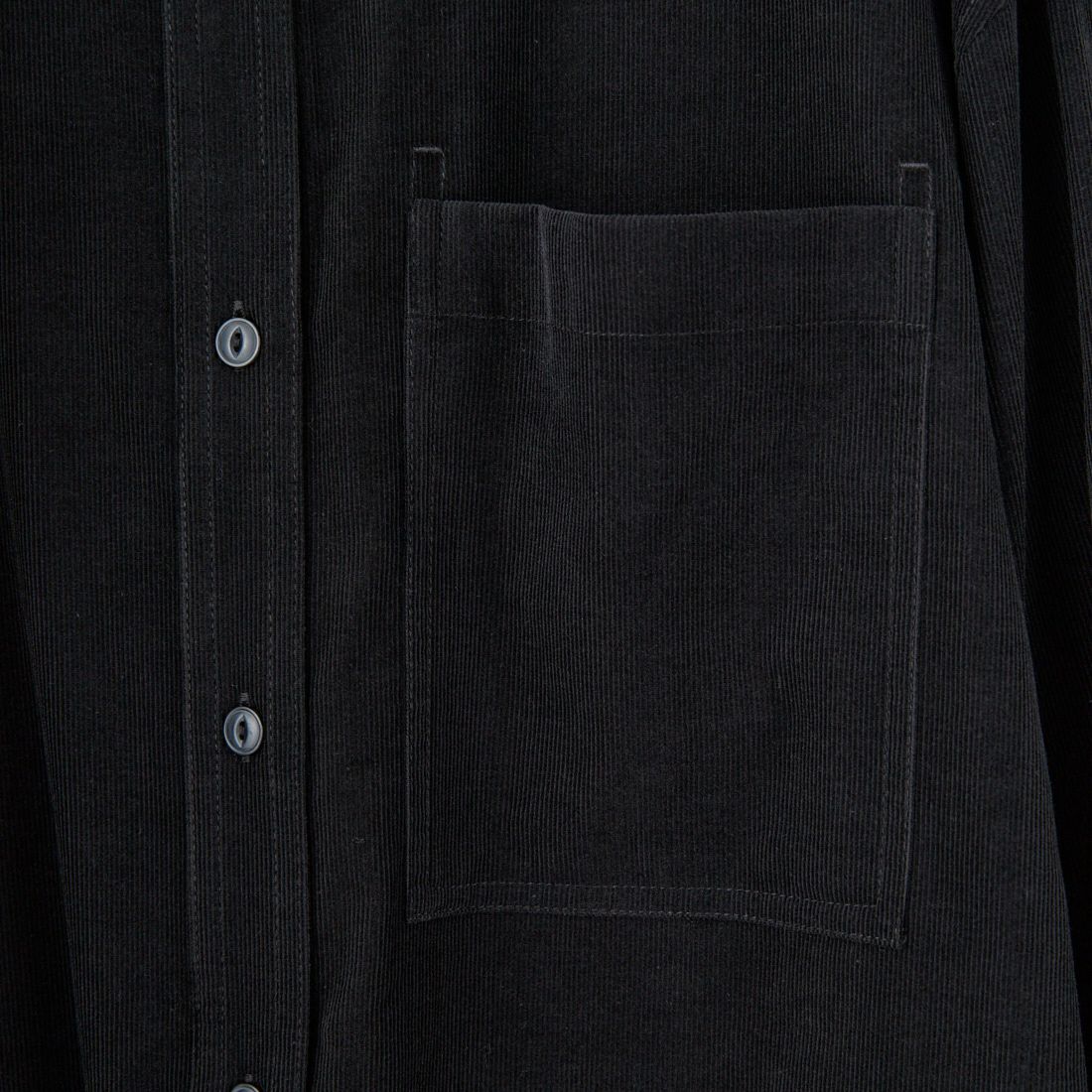 TODAYFUL [トゥデイフル] ポケットコーデュロイシャツ [12520412] BLACK