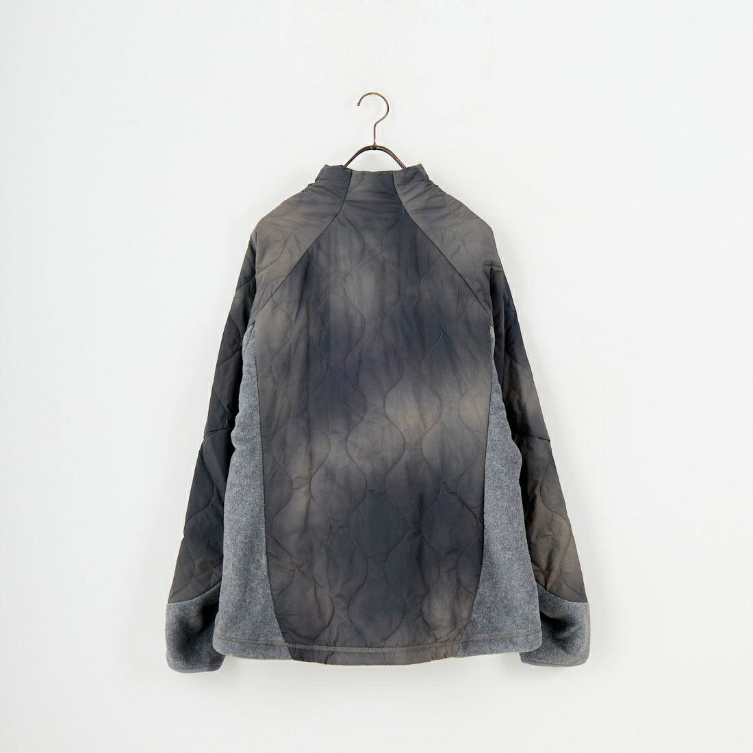 and wander [アンドワンダー] ROA×and wander タイダイ染キルティングフリースジャケット [5745241538] GRAY