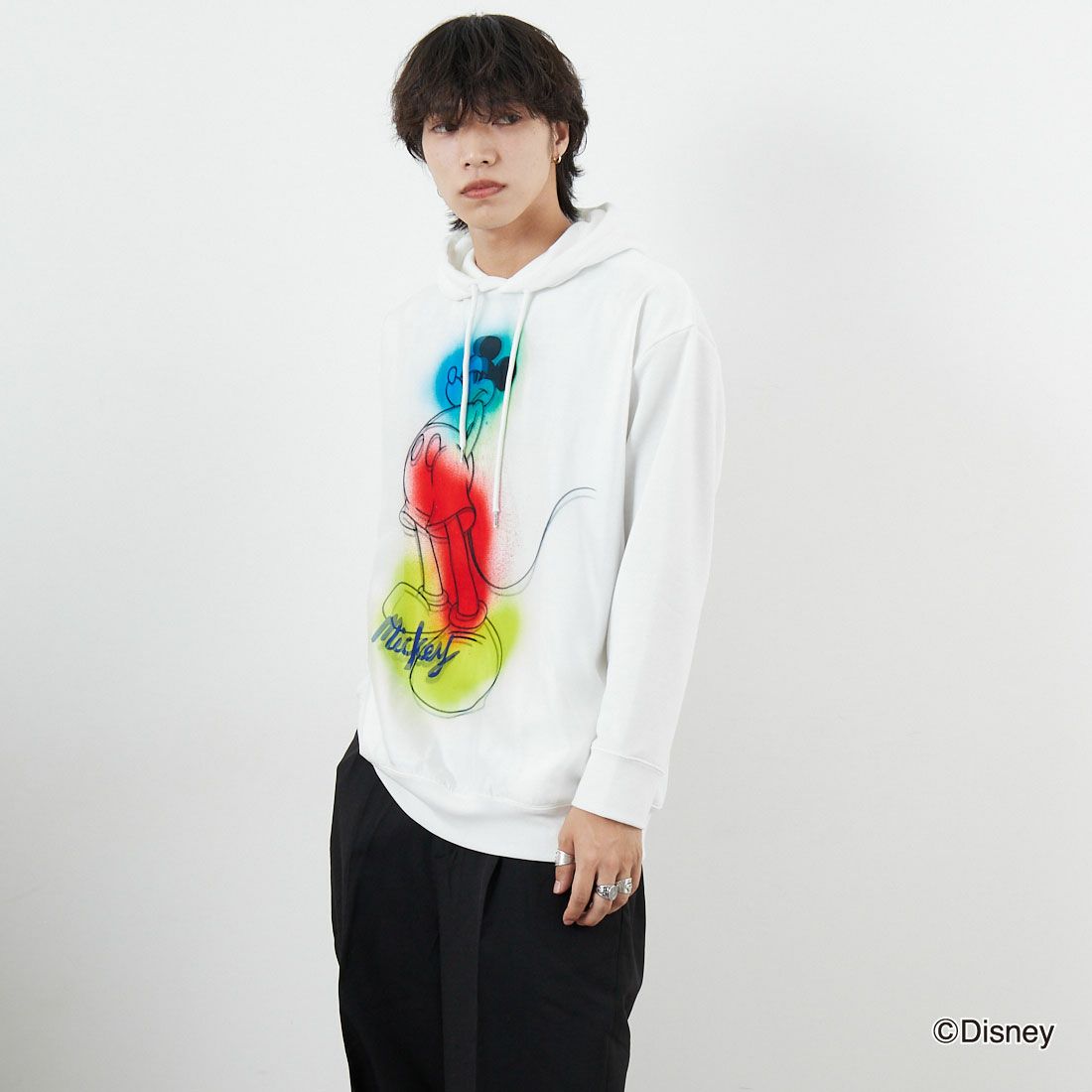 WHITE&&モデル身長：179cm 着用サイズ：M&&