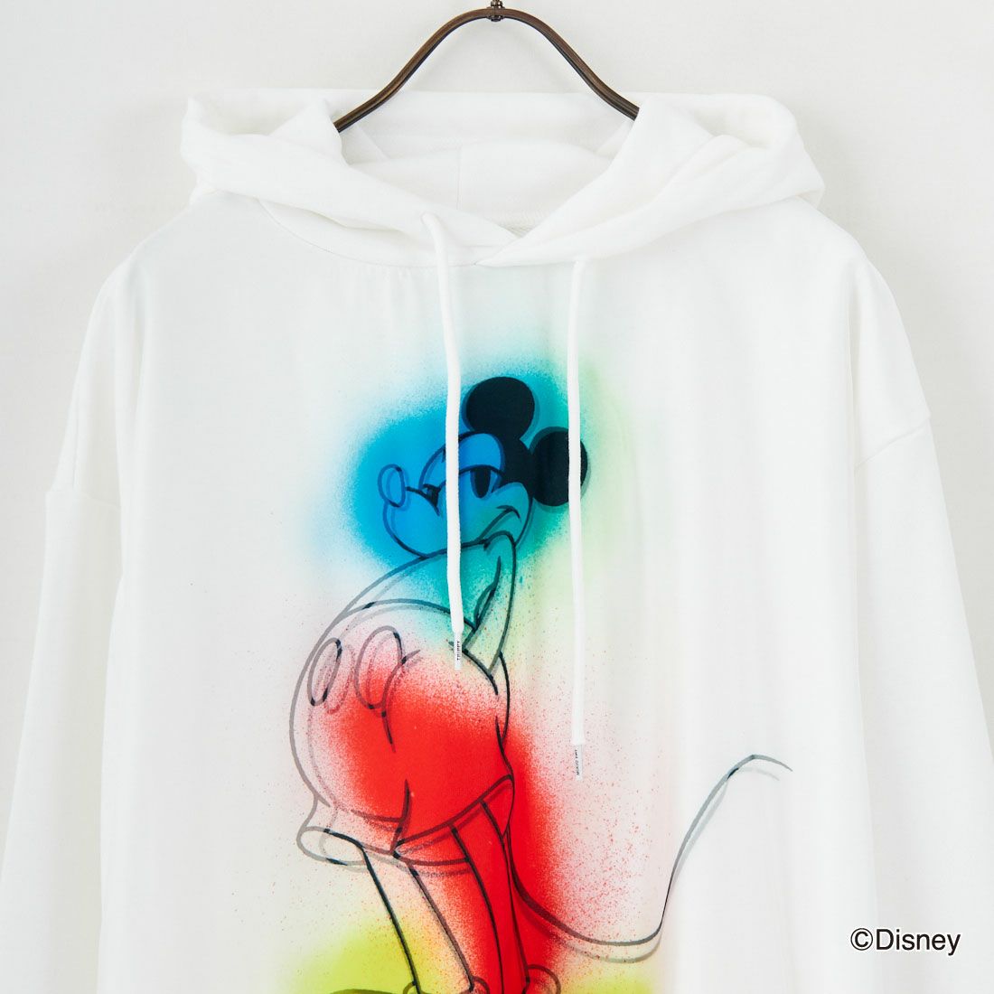MAXSIX [マックスシックス] Disneyシリーズ SPRAY ART / MICKEY / フーディ [TR-069] WHITE