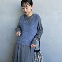 206 DENIM&&モデル身長：150cm 着用サイズ：F&&