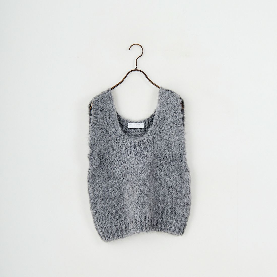 TRICOTS JEAN MARC [トリコット ジーン マルク] ニットベスト [SEVULLE] 202 GREY
