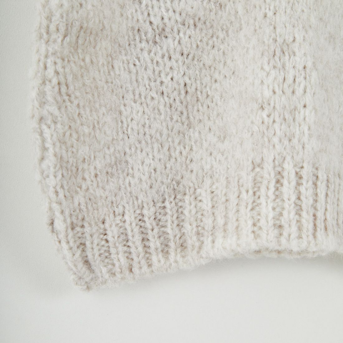 TRICOTS JEAN MARC [トリコット ジーン マルク] ニットベスト [SEVULLE] 225 ECRU C