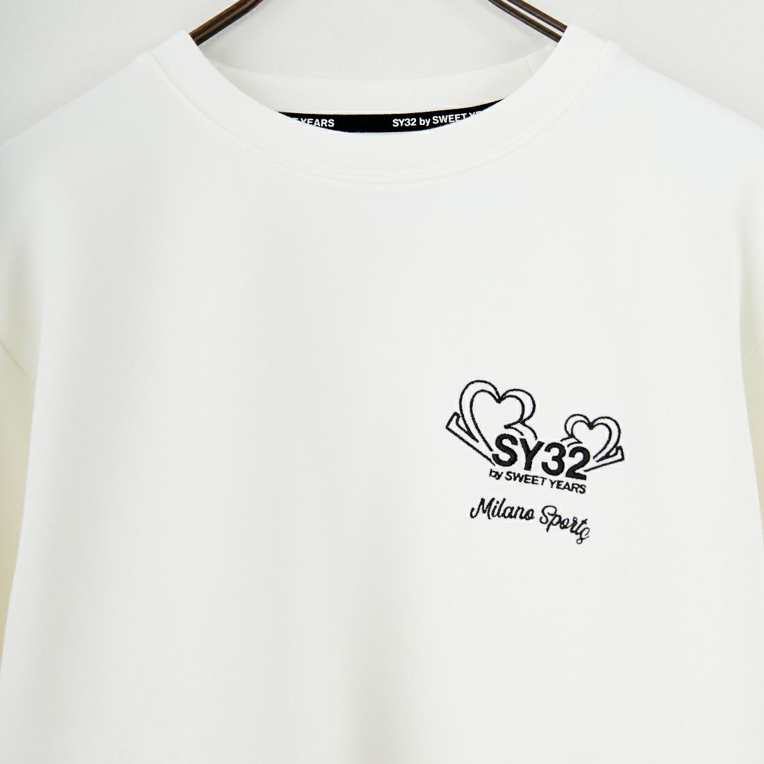 SY32 [エスワイサーティトゥ] ミニロゴ ロングスリーブスウェットTシャツ [15510] WHITE