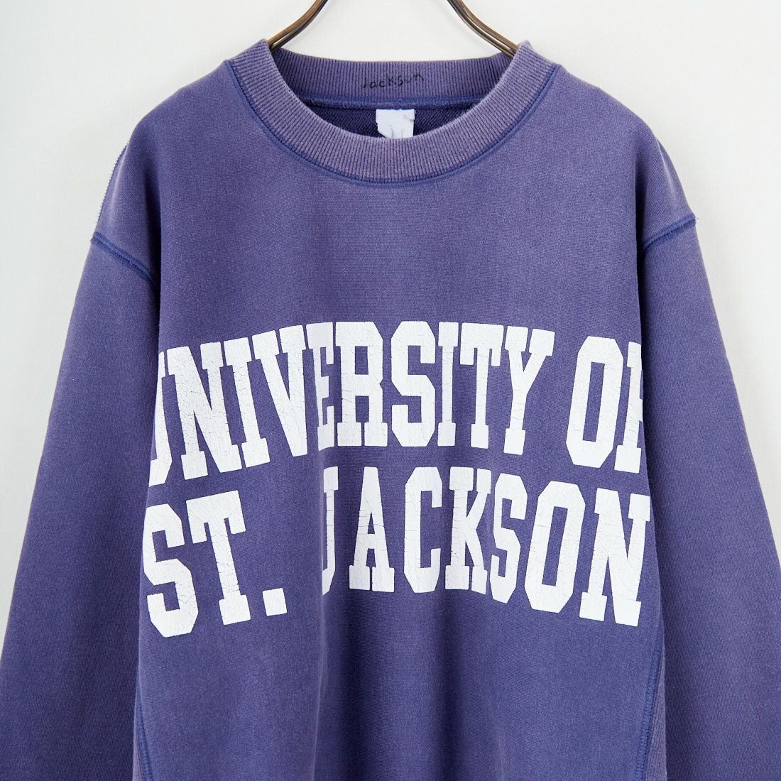 JACKSON MATISSE [ジャクソンマティス] UNIVERSITY OF ST.JACKSON クルーネックスウェット [JM25AW017] ﾑﾗｻｷ