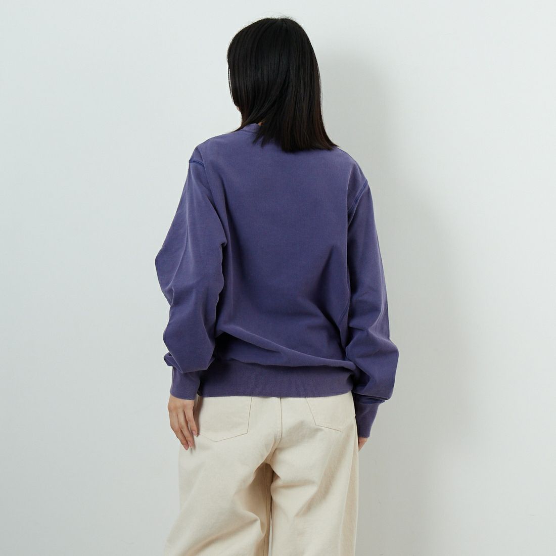 JACKSON MATISSE [ジャクソンマティス] UNIVERSITY OF ST.JACKSON クルーネックスウェット [JM25AW017] ﾑﾗｻｷ &&モデル身長：162cm 着用サイズ：S&&