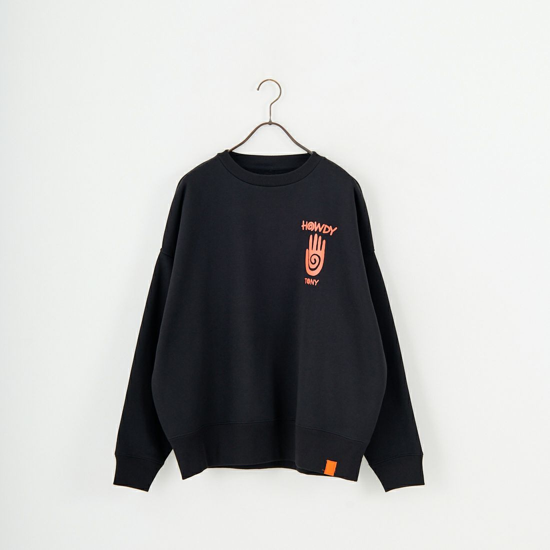 Tony Taizsun [トニータイズサン] HOWDY クルーネックスウェット [25FW-020] BLACK