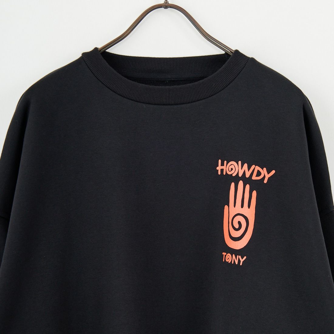 Tony Taizsun [トニータイズサン] HOWDY クルーネックスウェット [25FW-020] BLACK