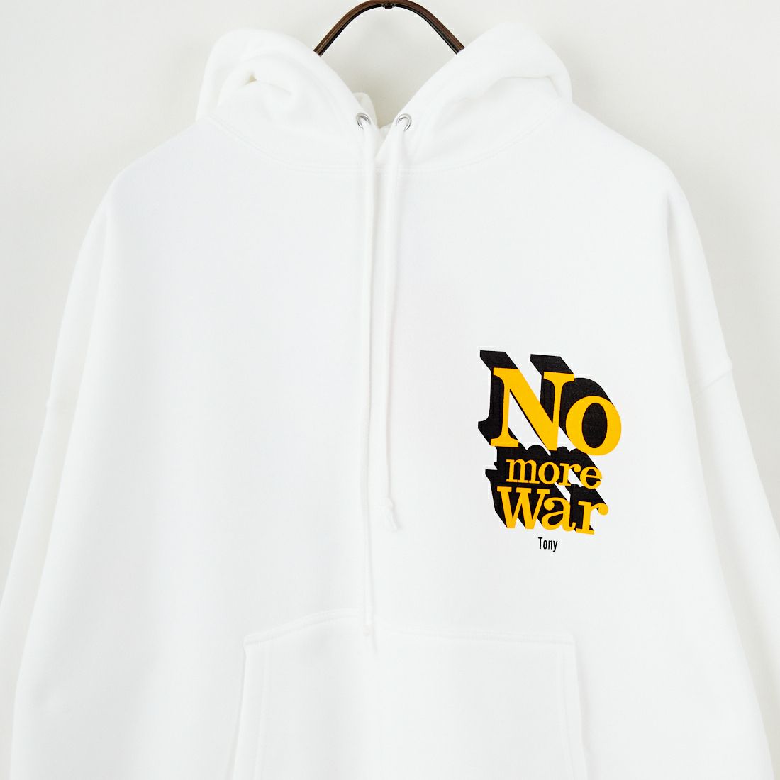Tony Taizsun [トニータイズサン] No More War スウェットフーディ [25FW-023] WHITE