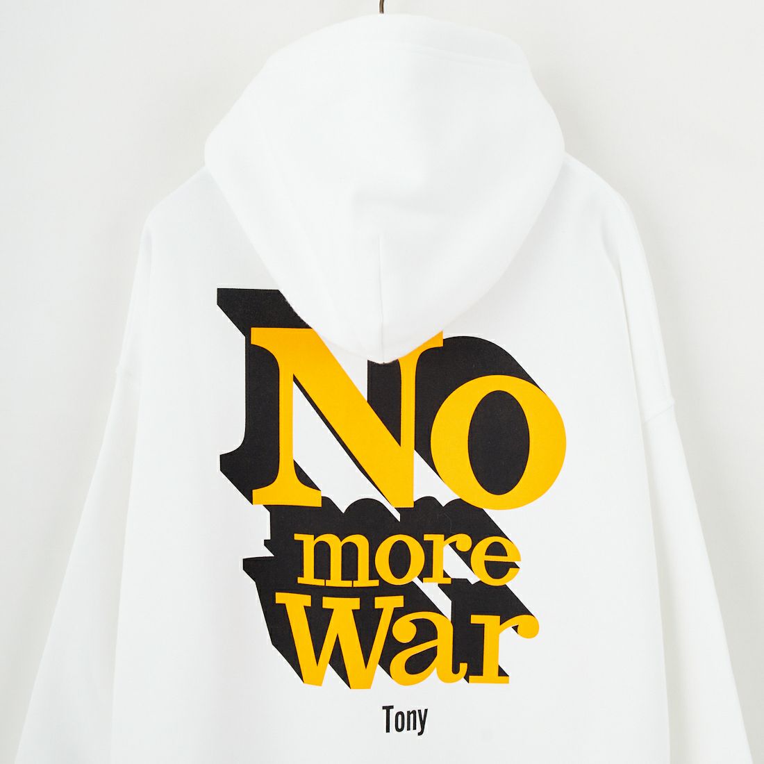 Tony Taizsun [トニータイズサン] No More War スウェットフーディ [25FW-023] WHITE