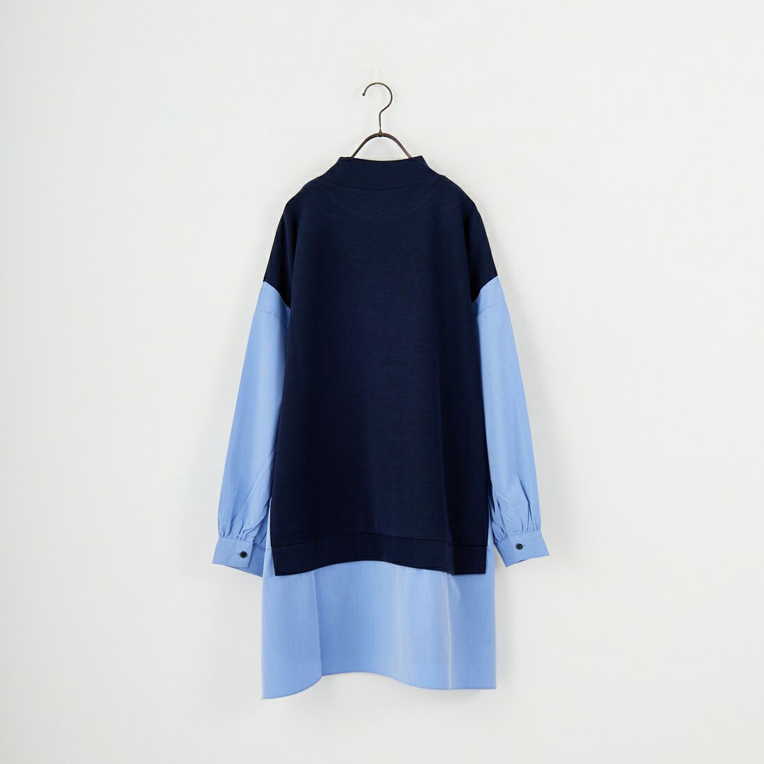 Kelen [ケレン] パネルデザイン ニットコンビトップス JOHA [LKL25FCS2006] NAVY