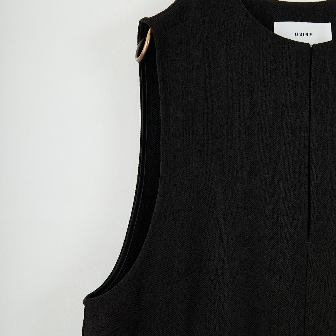 USINE [ユジーヌ] イージーケアキーネックジャンパースカート [21256063] 004 ﾌﾞﾗｯｸ