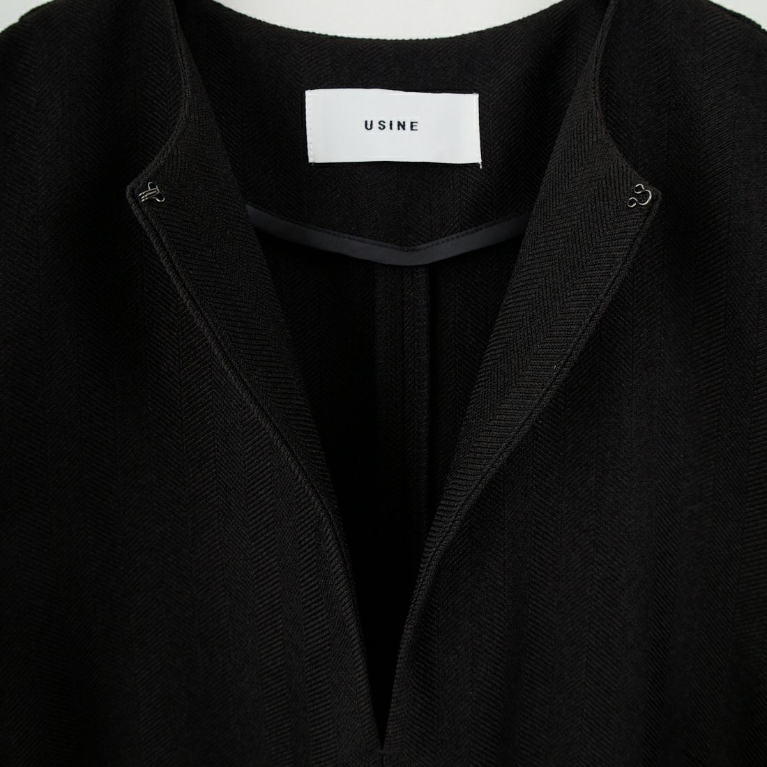 USINE [ユジーヌ] イージーケアキーネックジャンパースカート [21256063] 004 ﾌﾞﾗｯｸ