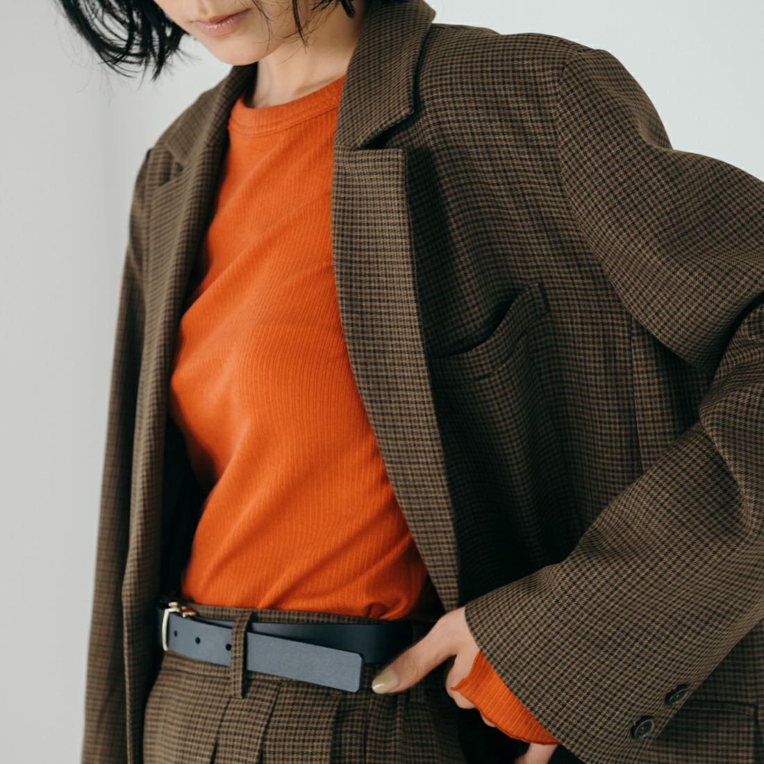 USINE [ユジーヌ] イージーケアウールライクジャケット [21256062] 039 BRﾁｪｯｸ