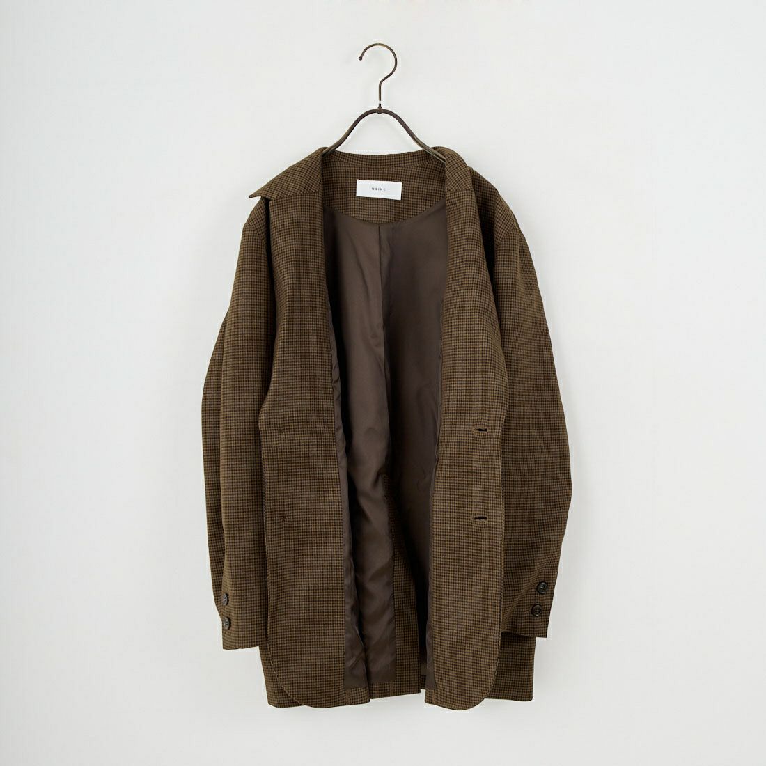 USINE [ユジーヌ] イージーケアウールライクジャケット [21256062] 039 BRﾁｪｯｸ