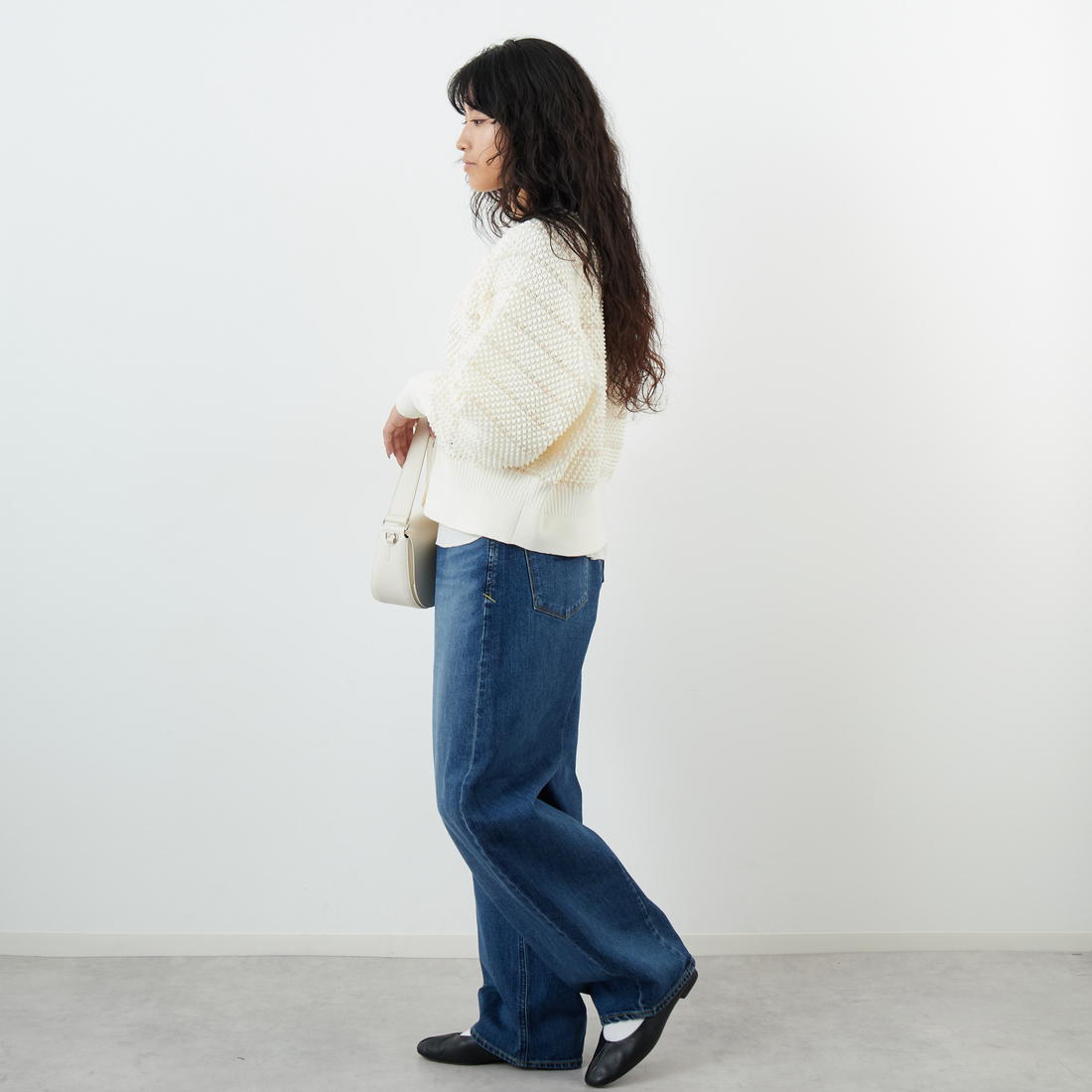 YANUK [ヤヌーク] カーブテーパード LAURA/ローラ [57153291] UMB &&モデル身長：162cm 着用サイズ：24&&