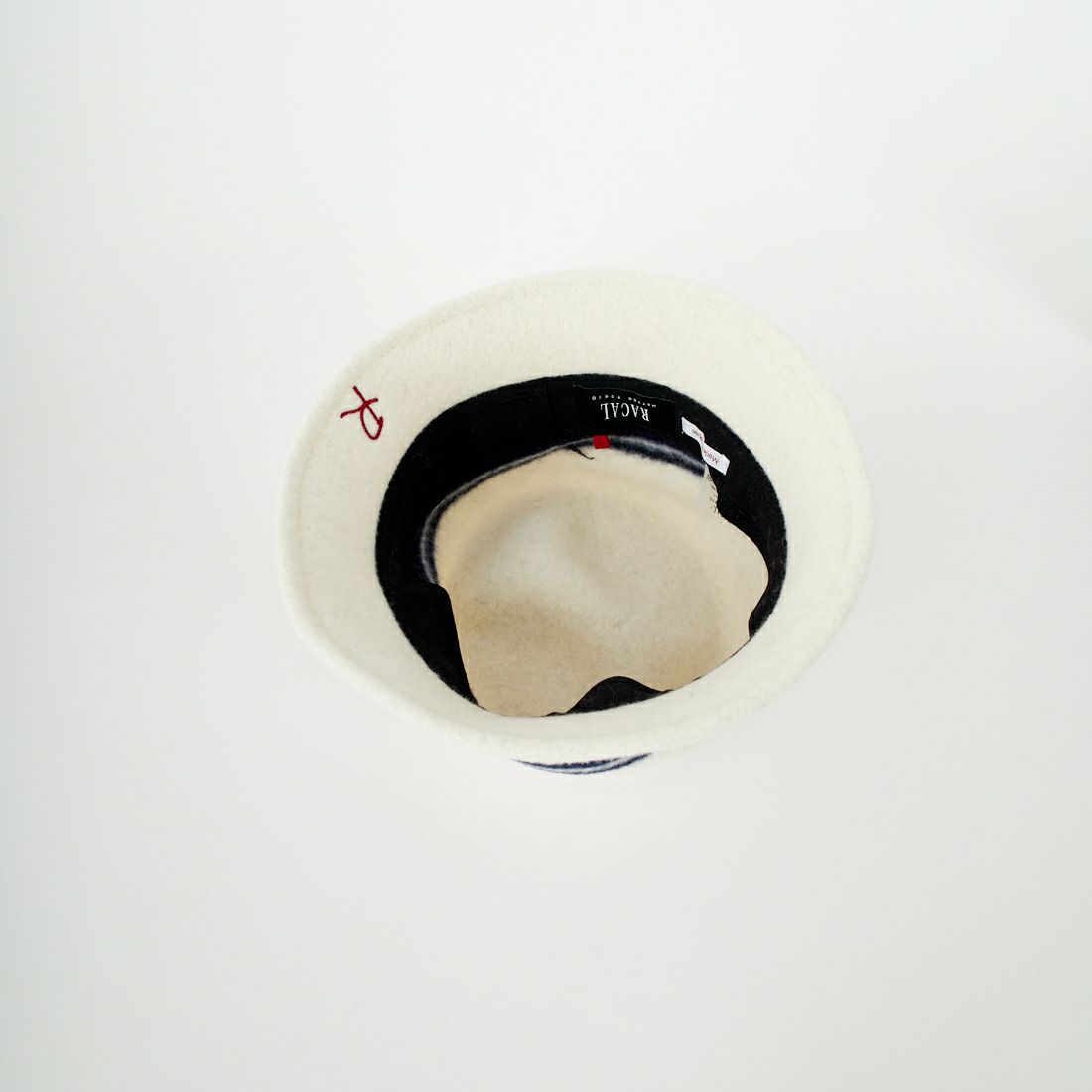 RACAL [ラカル] 縮絨ウールチューリップハット [RL-25-1410] OFF WHITE