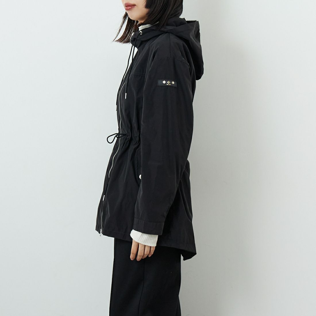 TATRAS [タトラス] AJUGA/アジュガ モッズコート [LJXA0092023588] BLACK &&モデル身長：162cm 着用サイズ：2&&