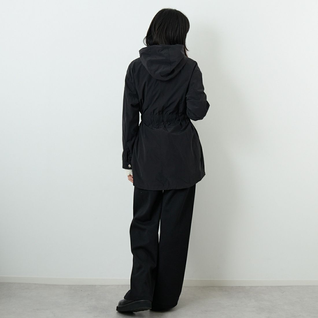 TATRAS [タトラス] AJUGA/アジュガ モッズコート [LJXA0092023588] BLACK &&モデル身長：162cm 着用サイズ：2&&