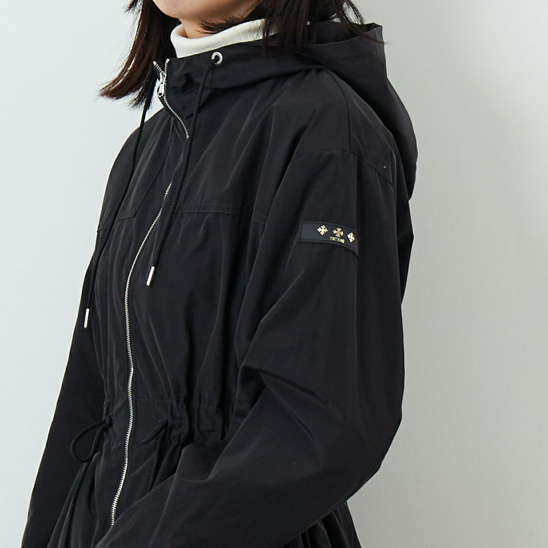 TATRAS [タトラス] AJUGA/アジュガ モッズコート [LJXA0092023588] BLACK &&モデル身長：162cm 着用サイズ：2&&