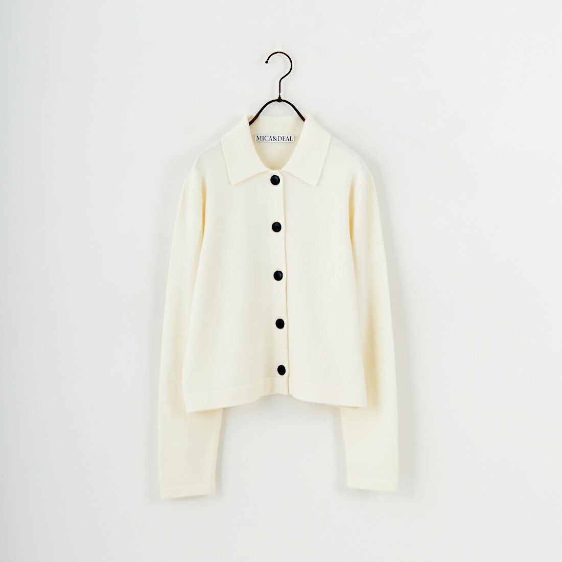 MICA&DEAL [マイカアンドディール] ポロカーディガン [0125408303] OFF WHITE