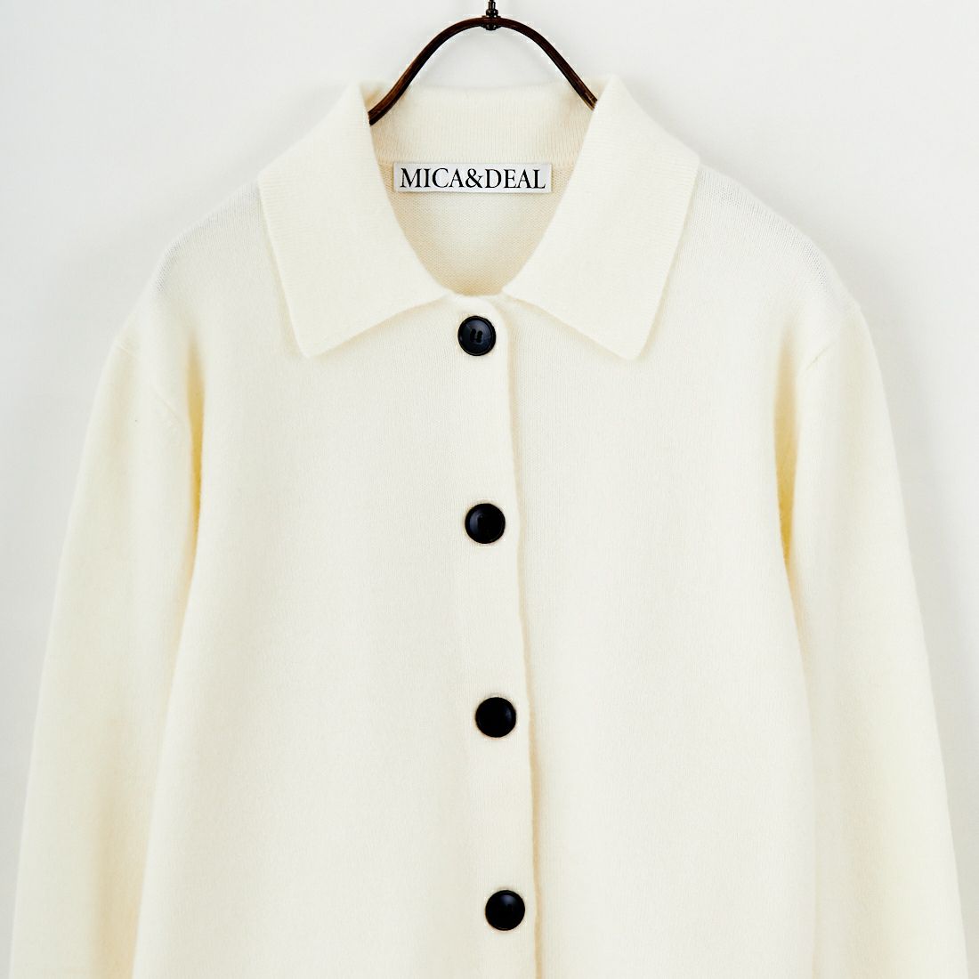 MICA&DEAL [マイカアンドディール] ポロカーディガン [0125408303] OFF WHITE