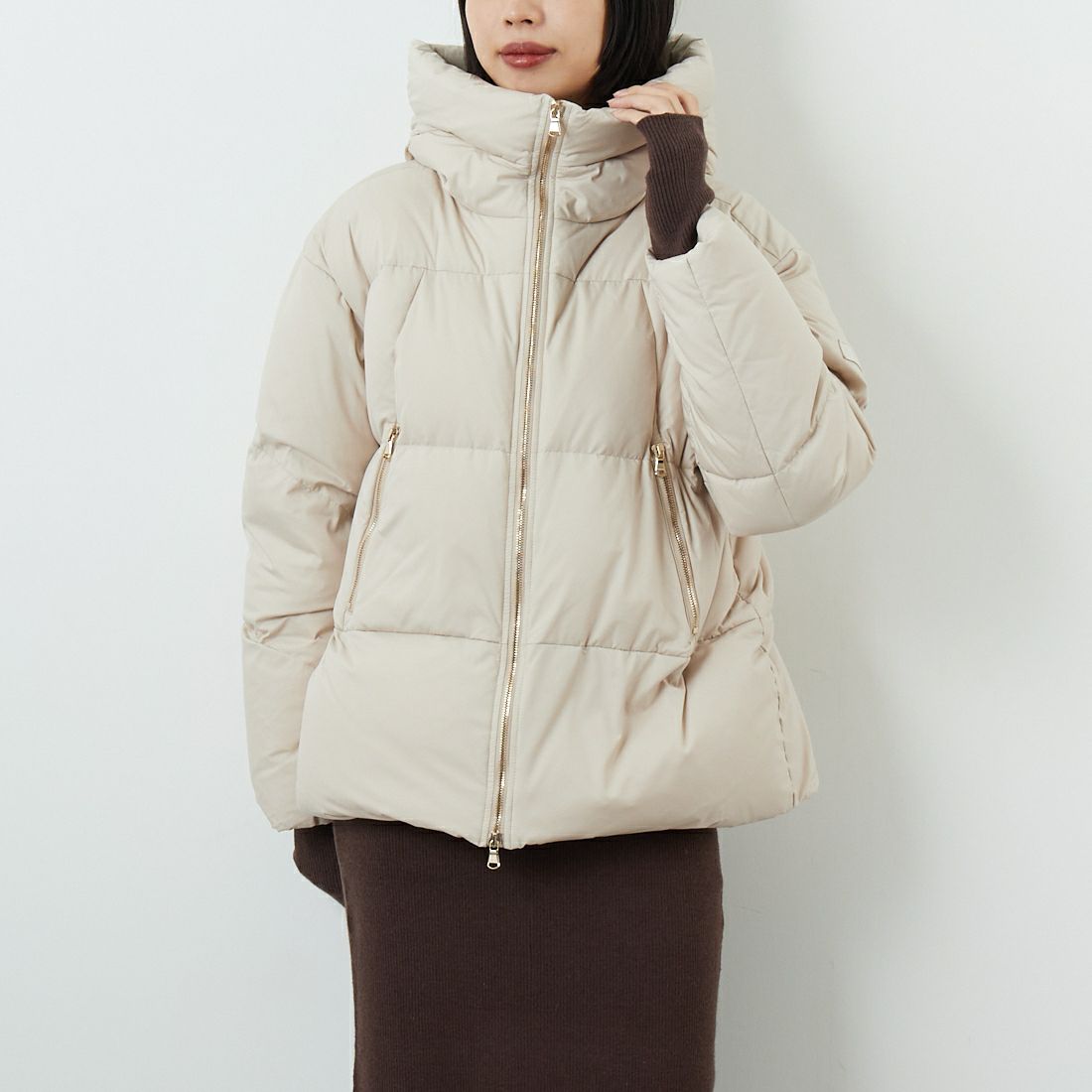 L.BEIGE&&モデル身長：162cm 着用サイズ：1&&