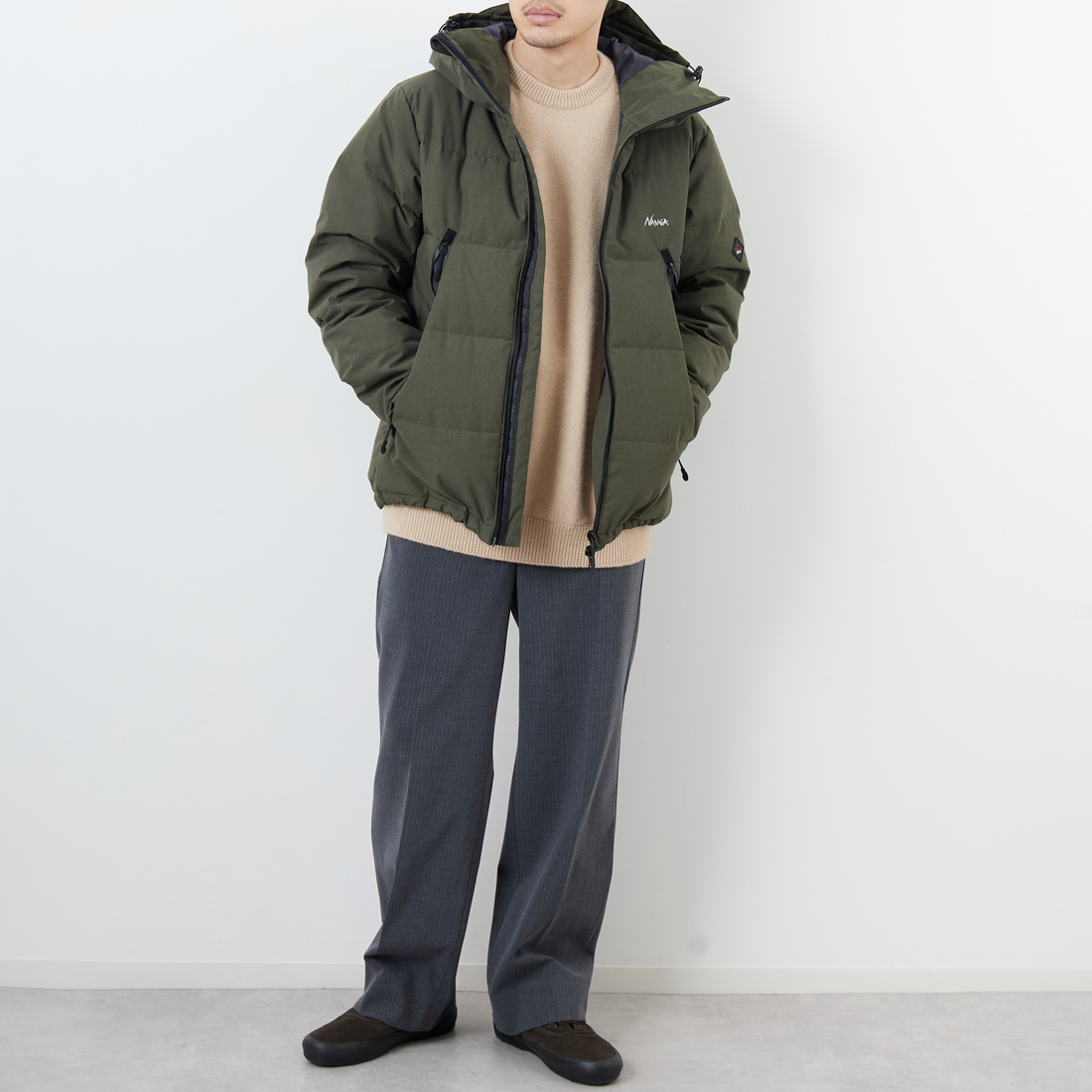 JEANSFACTORY × NANGA [ジーンズファクトリー × ナンガ] 別注 HINOC 難燃タフタダウンジャケット [JMP-254-031-JF] BLACK