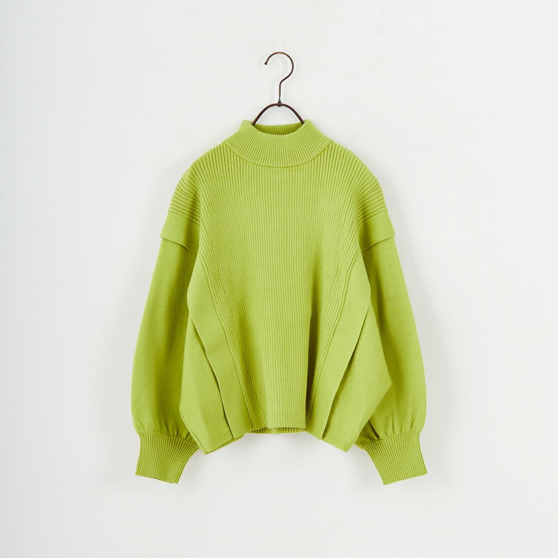 Jf Ready Made [ジェイエフレディメイド] 切替ハイネックリブプルオーバー [3107203] 422 ﾗｲﾑ