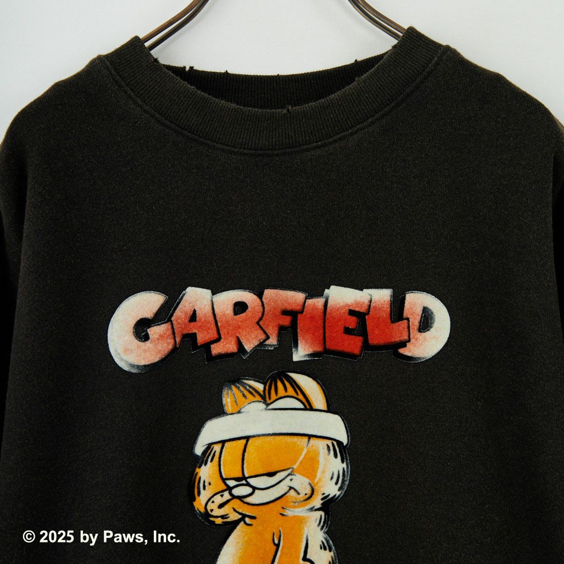 Jeans Factory Clothes [ジーンズファクトリークローズ] キャラダメージスウェット / GARFIELD [JFC-254-093] GARFIELD