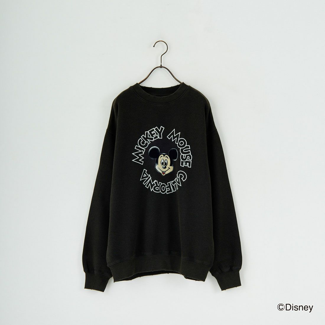 Jeans Factory Clothes [ジーンズファクトリークローズ] キャラダメージスウェット / MICKEY MOUSE [JFC-254-095] MICKEY