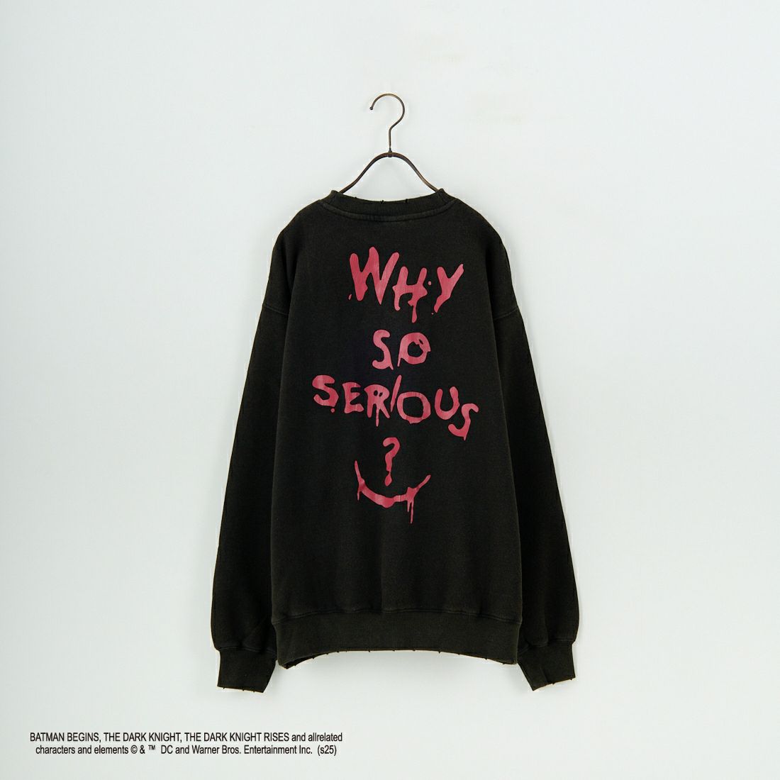 Jeans Factory Clothes [ジーンズファクトリークローズ] ムービーダメージスウェット / THE JOKER [JFC-254-090] BLACK