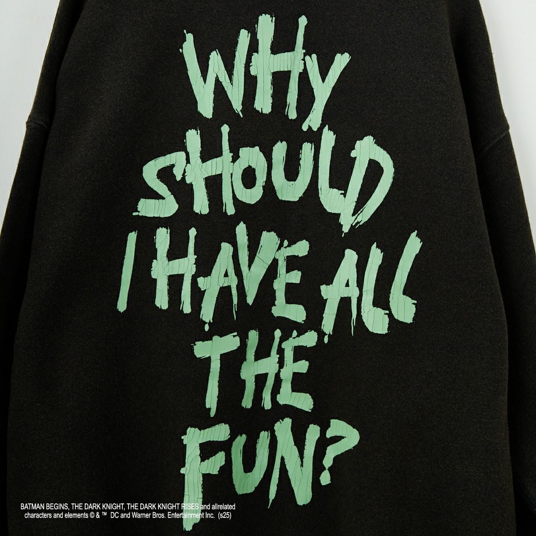 Jeans Factory Clothes [ジーンズファクトリークローズ] ムービーダメージスウェット / THE JOKER [JFC-254-091] BLACK